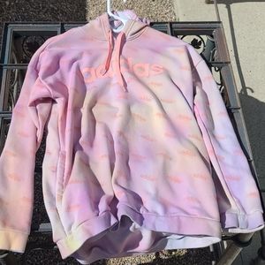 Custom washed up pastel ADIDAS HOODIE